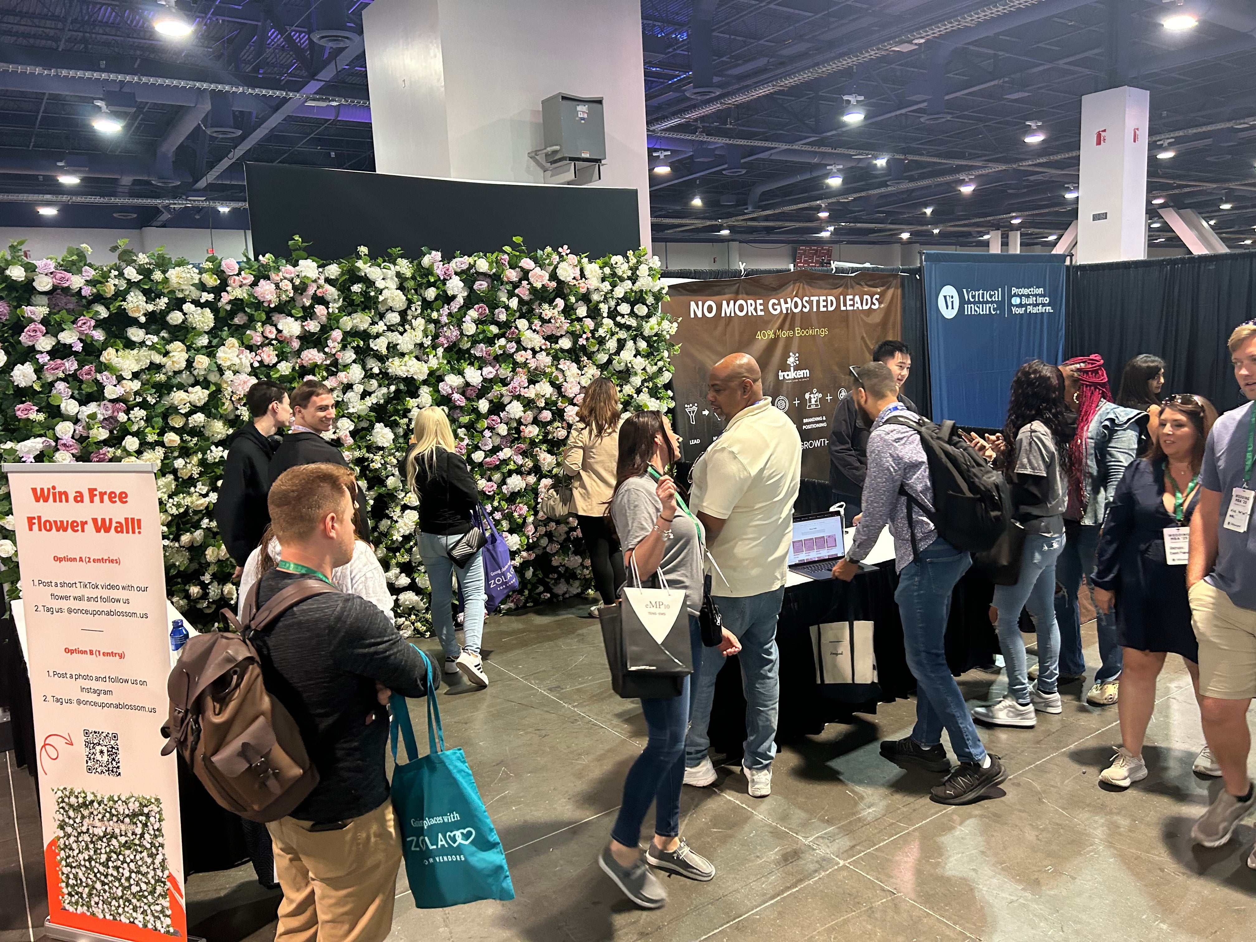 Wedding MBA Recap: Seeing Flower Walls in Action Across the Wedding Industry