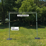 Pipe And Drape Stand Kit, Heavy-Duty Flower Wall Stand Adjustable