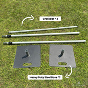 Pipe And Drape Stand Kit, Heavy-Duty Flower Wall Stand Adjustable
