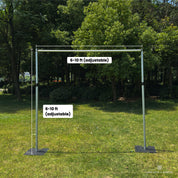 Pipe And Drape Stand Kit, Heavy-Duty Flower Wall Stand Adjustable