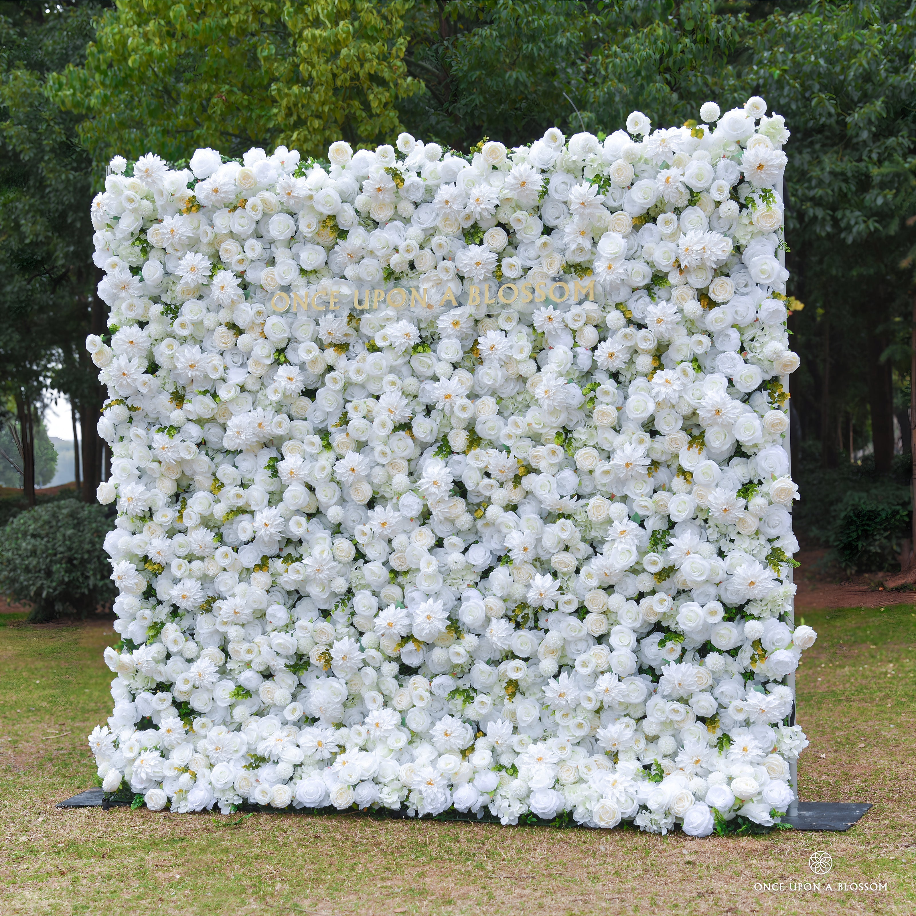 Ivory Veil – Ivory Rose Flower Wall Backdrop for Weddings & Venues