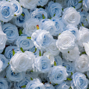Natural floral detail from Cotton Sky wall with soft-toned petals.