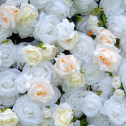 Detailed floral texture of Ever After luxury wedding backdrop