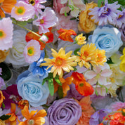 Vibrant mix of faux florals in Wildflower Field—natural, cheerful, and rich in texture.