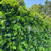 close-up of leave textures of greenery wall, from our Simply Evergreen.