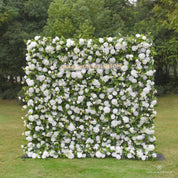 affordable white flower wall for weddings and parties