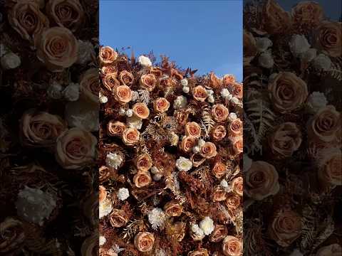 Golden Hour – Gold Flower Wall for Weddings & Events