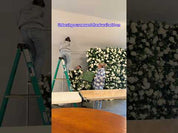 Ivory Air – Affordable White Flower Wall Backdrop for Weddings & Photo Booths