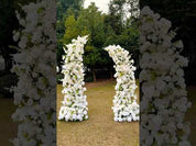 Before I Do – Ivory Flower Arch Backdrop for Weddings & Proposals