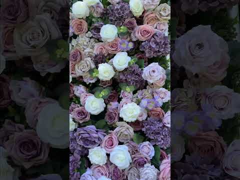 Purple Velvet – Purple Flower Wall for Weddings & Showers