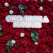 close-up of flower textures of red flower wall featuring premium red roses, from our Lost Roses